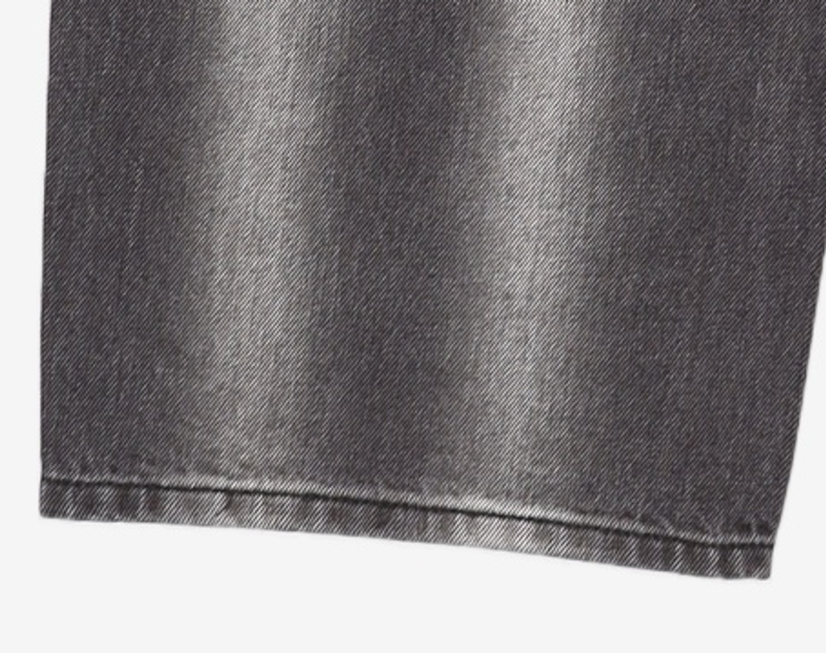 크리틱(CRITIC) Stripe Washing Denim Pants Black M