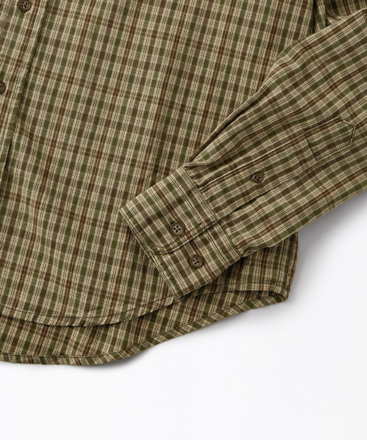 아웃스탠딩(OUTSTANDING) VINTAGE CHECK BD SHIRT_BROWN CHECK
