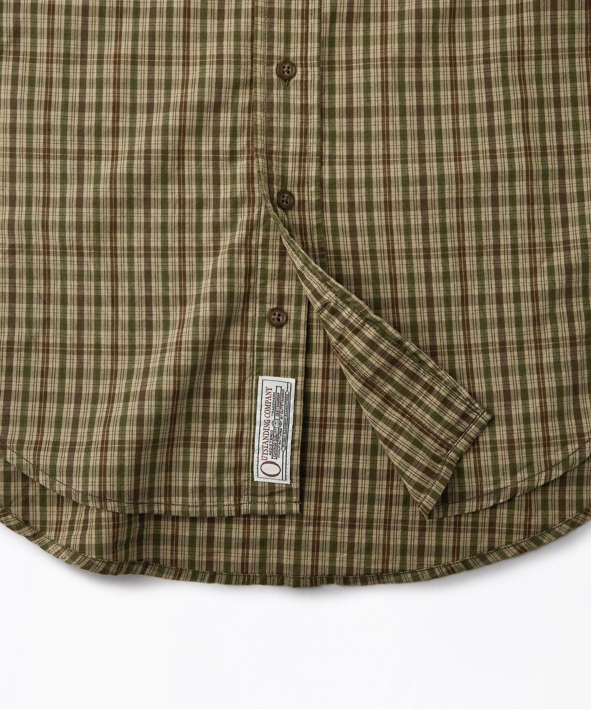 아웃스탠딩(OUTSTANDING) VINTAGE CHECK BD SHIRT_BROWN CHECK