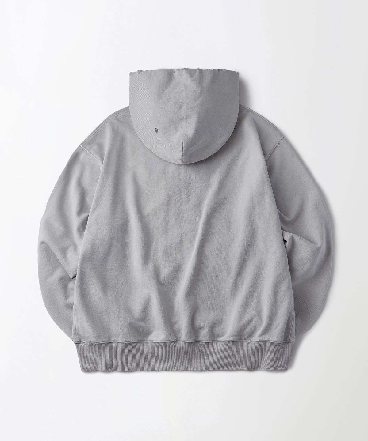 아웃스탠딩(OUTSTANDING) VINTAGE WASHING HOOD ZIP SWEAT_VINTAGE GRAY