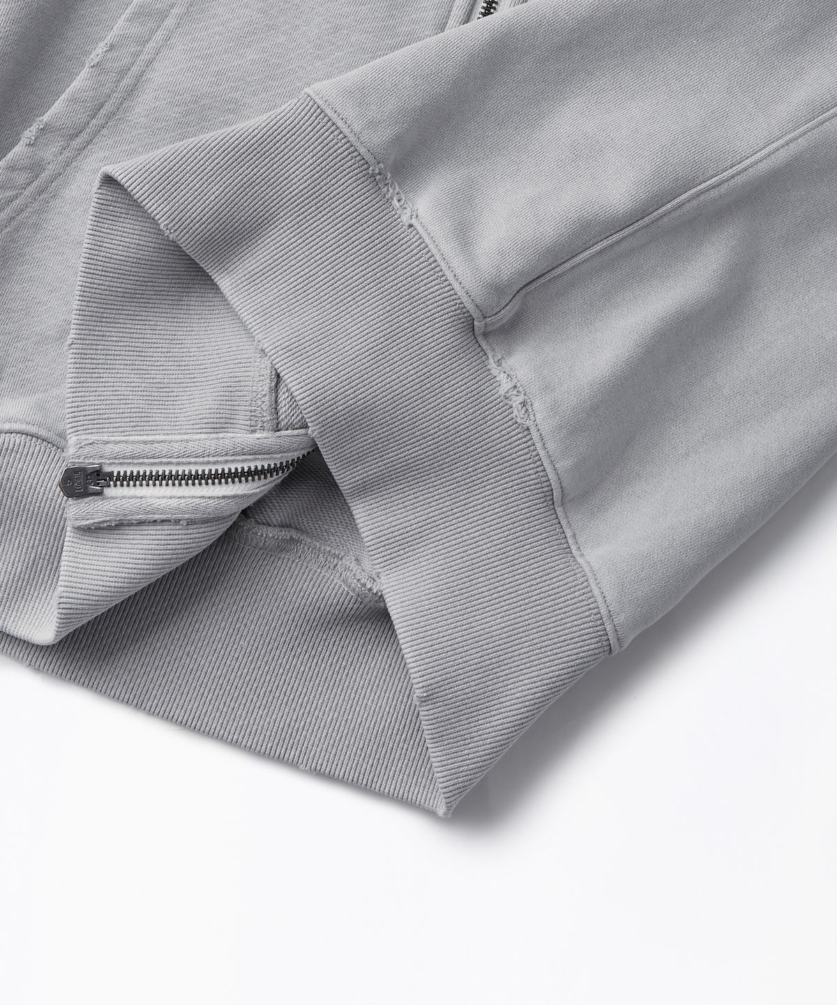 아웃스탠딩(OUTSTANDING) VINTAGE WASHING HOOD ZIP SWEAT_VINTAGE GRAY