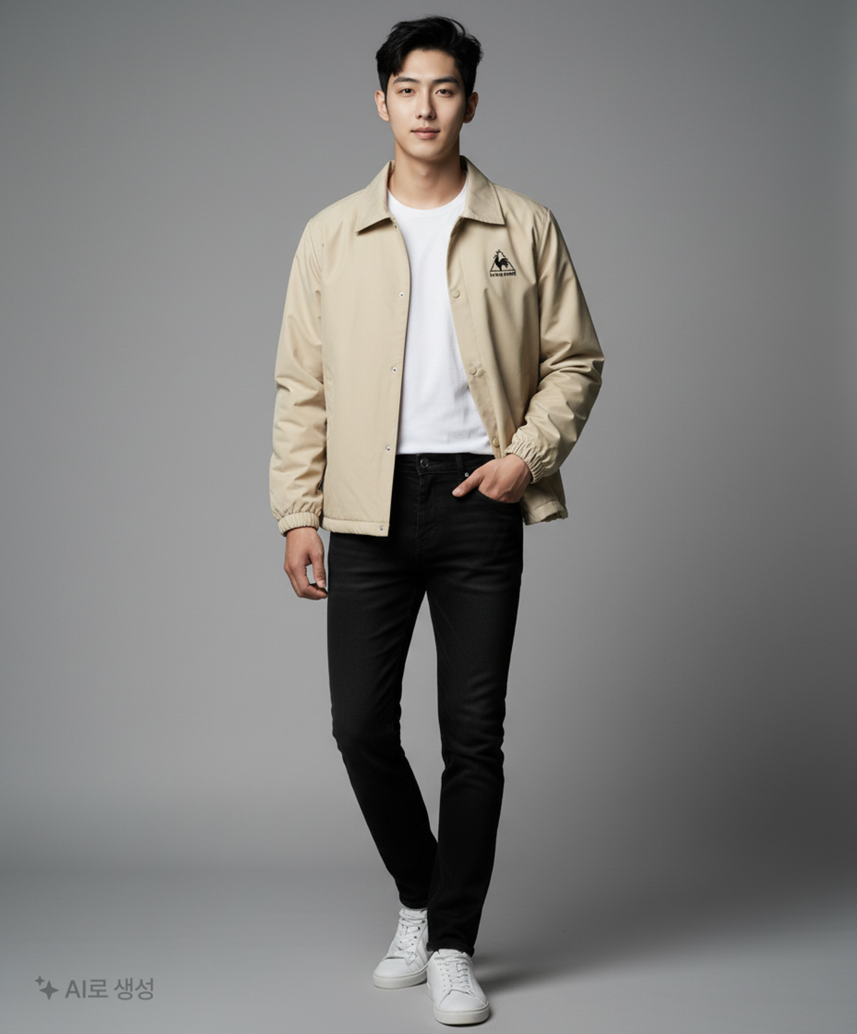 르꼬끄 스포르티브(LE COQ SPORTIF) 나일론/코치 재킷 M