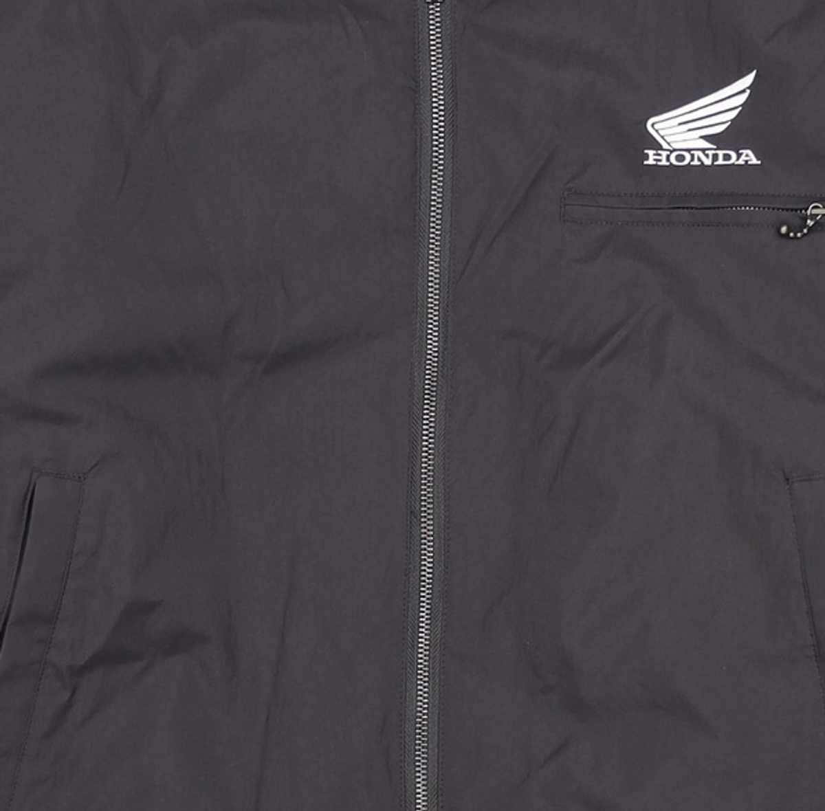 핍스 모터사이클(PHYPS MOTORCYCLE) Honda Nylon semi crop Track Jacket Black S