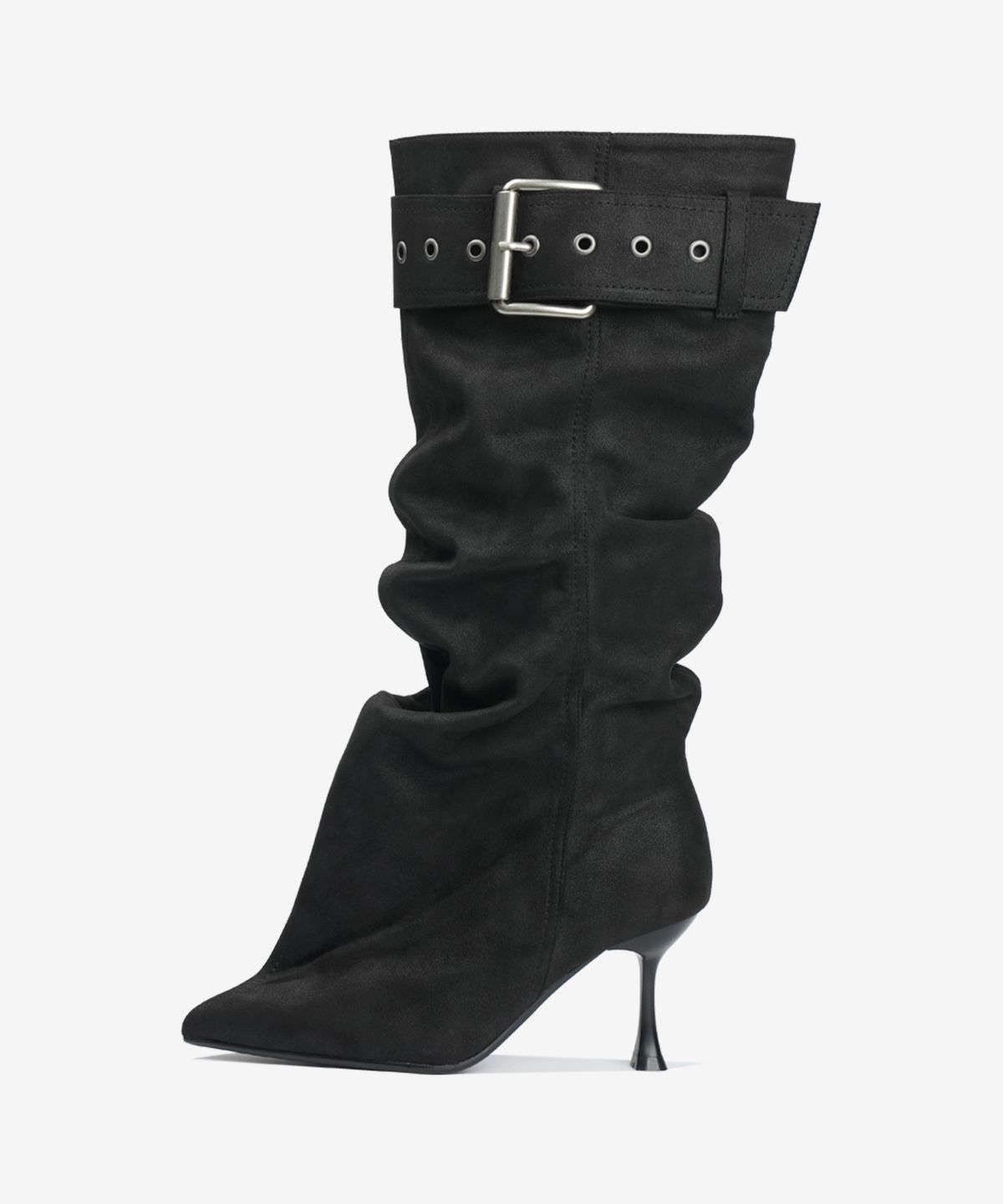 이크닉(IHCNIK) 305 buckle slouchy boots  / black