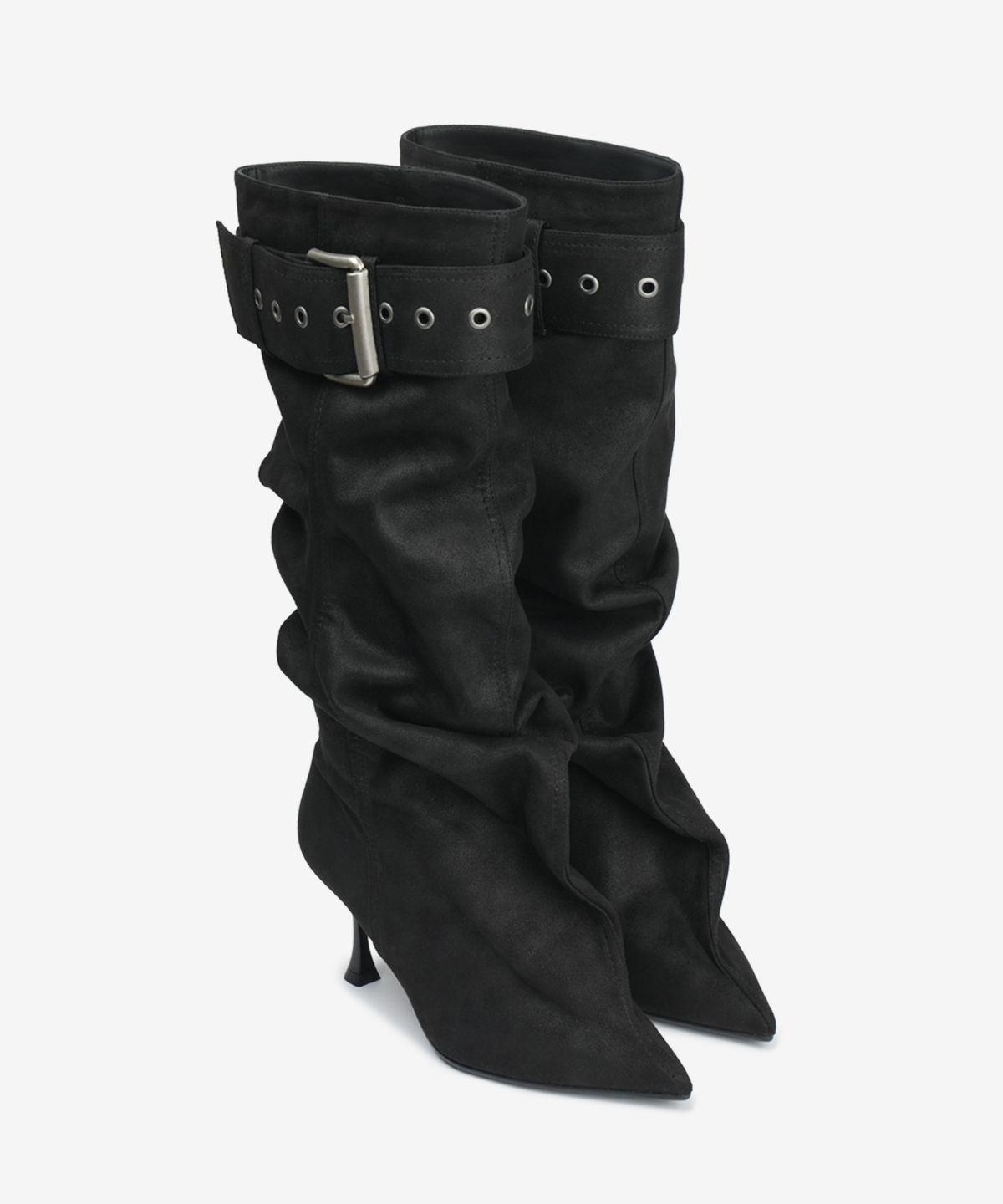 이크닉(IHCNIK) 305 buckle slouchy boots  / black