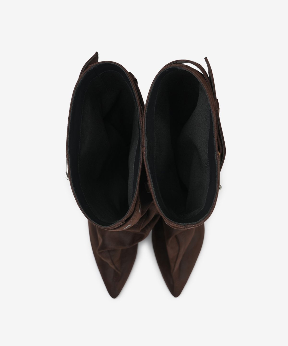 이크닉(IHCNIK) 305 buckle slouchy boots  / brown