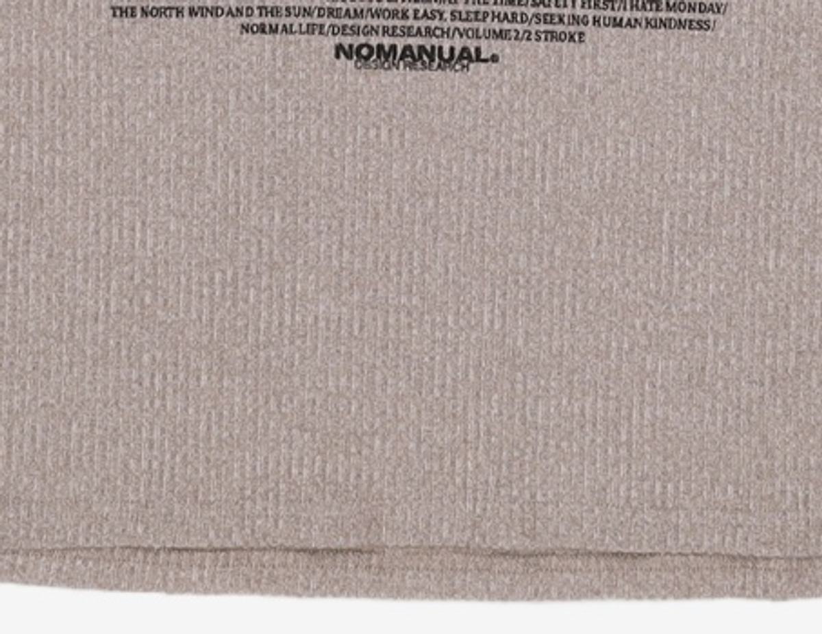노매뉴얼(NOMANUAL) 긴소매 티셔츠 L