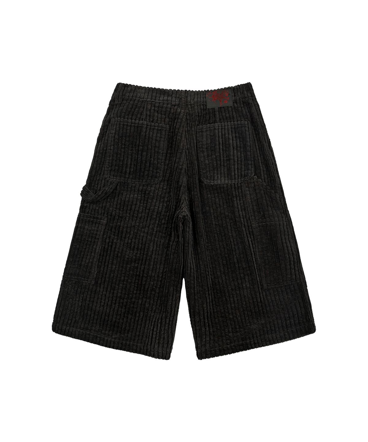 에모스탠스클럽(EMOSTANCECLUB) 블랙 코듀로이 카펜터 버뮤다 쇼츠