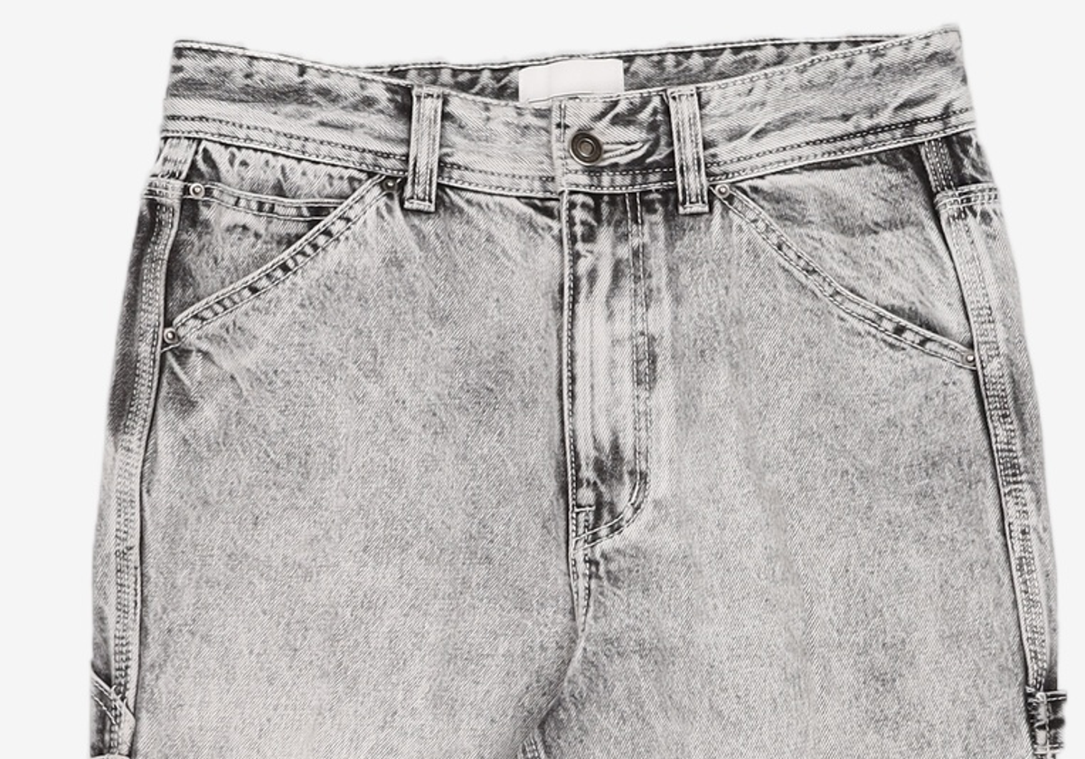 메종미네드(MAISON MINED) WHITE SPREAD CARPENTER DENIM-WHITE 46