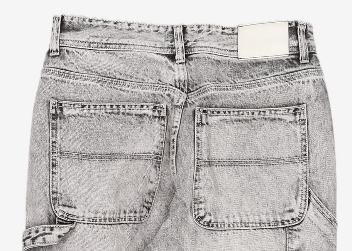 메종미네드(MAISON MINED) WHITE SPREAD CARPENTER DENIM-WHITE 46