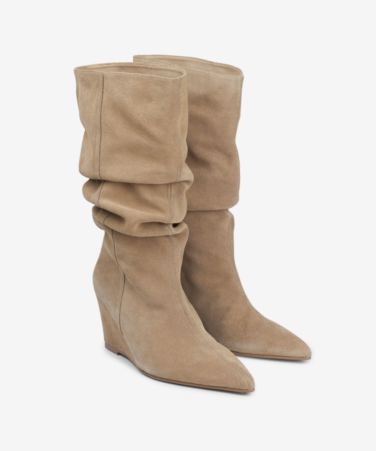 이크닉(IHCNIK) 309 fade wedge boots / beige