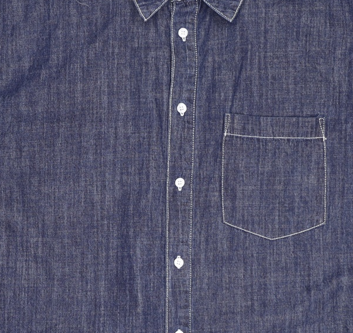 데케트(DECET) [린넨라이크데님]LinenLike Over Short Shirts DCSH005Indigo L