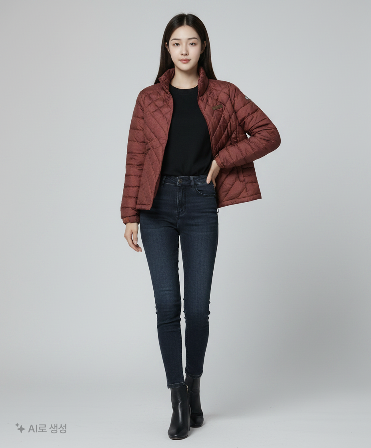 컬럼비아(COLUMBIA) 하프 패딩/하프 헤비 아우터 M