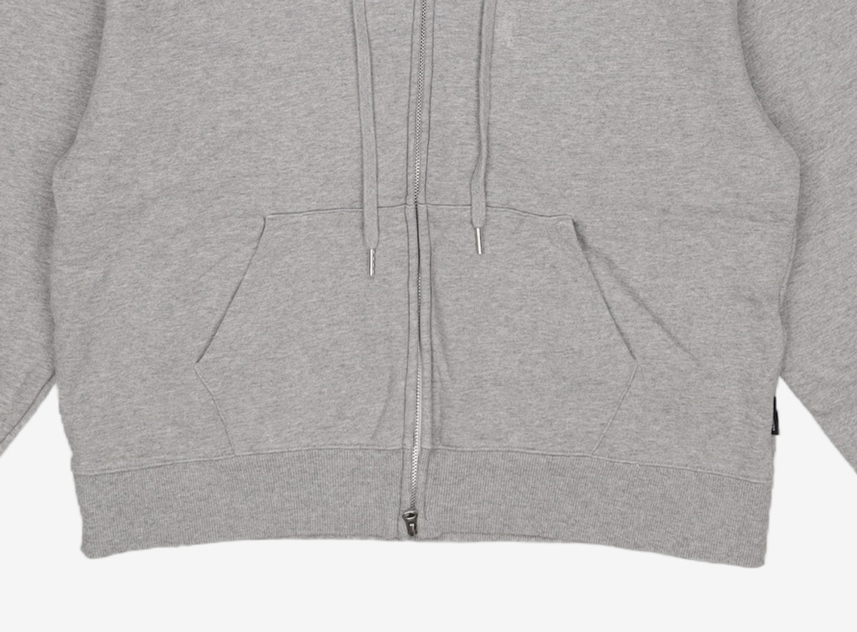 멜란지 마스터(MELANGE MASTER) 우먼즈 오버핏 후드 스웨트 집업 [멜란지 그레이] XL
