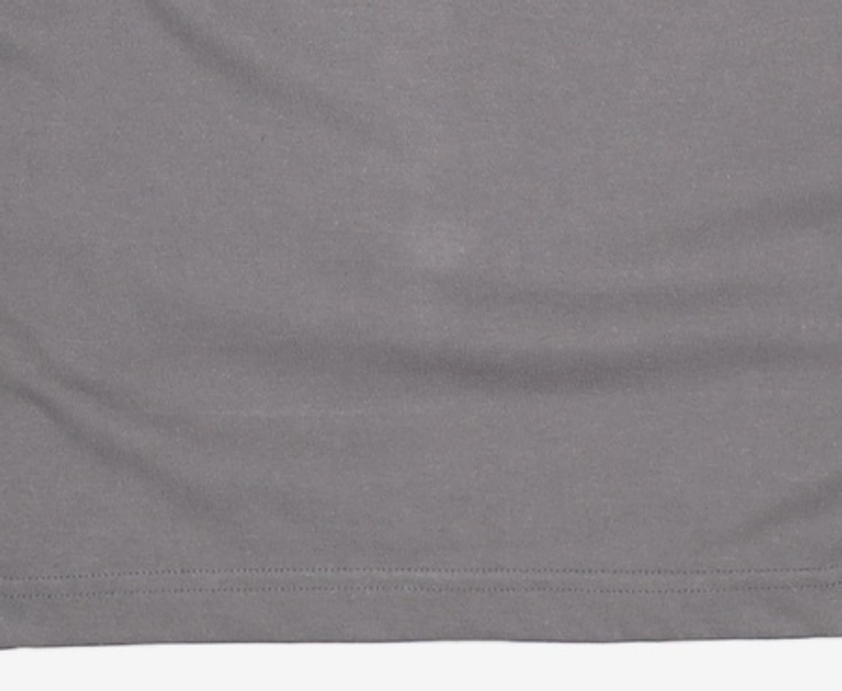 다이브인(DIVEIN) LAYERED ROLL-UP T-SHIRTS (CHARCOAL / NAVY) 2