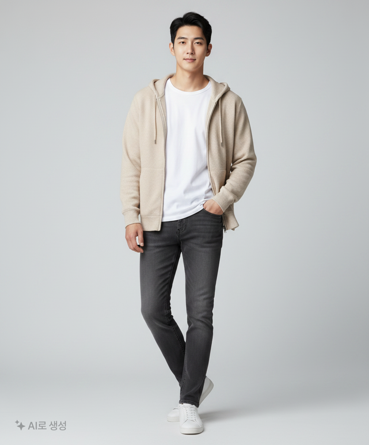 스파오(SPAO) 후드 집업 M