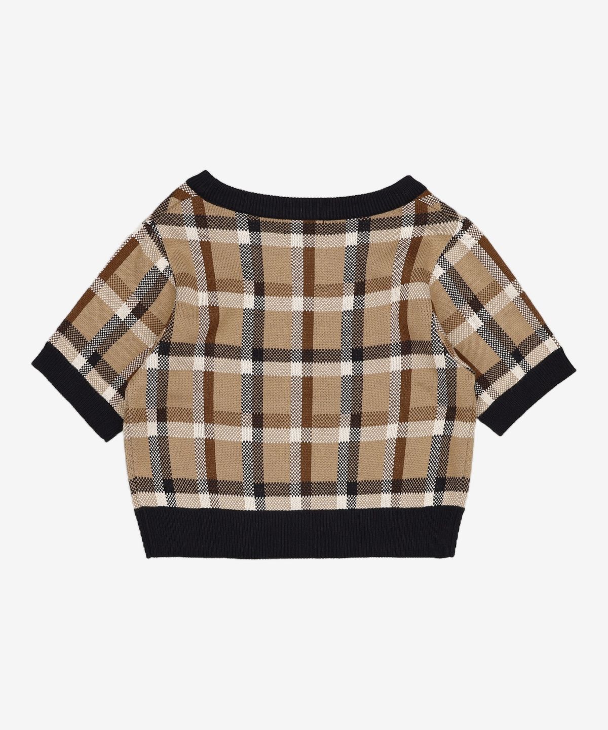 어몽(AMONG) A CHECK JACQUARD KNIT SET_GREEN S