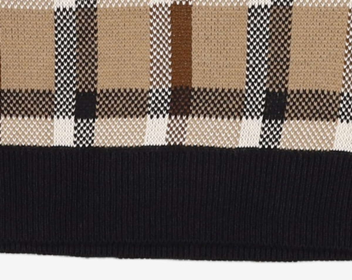어몽(AMONG) A CHECK JACQUARD KNIT SET_GREEN S