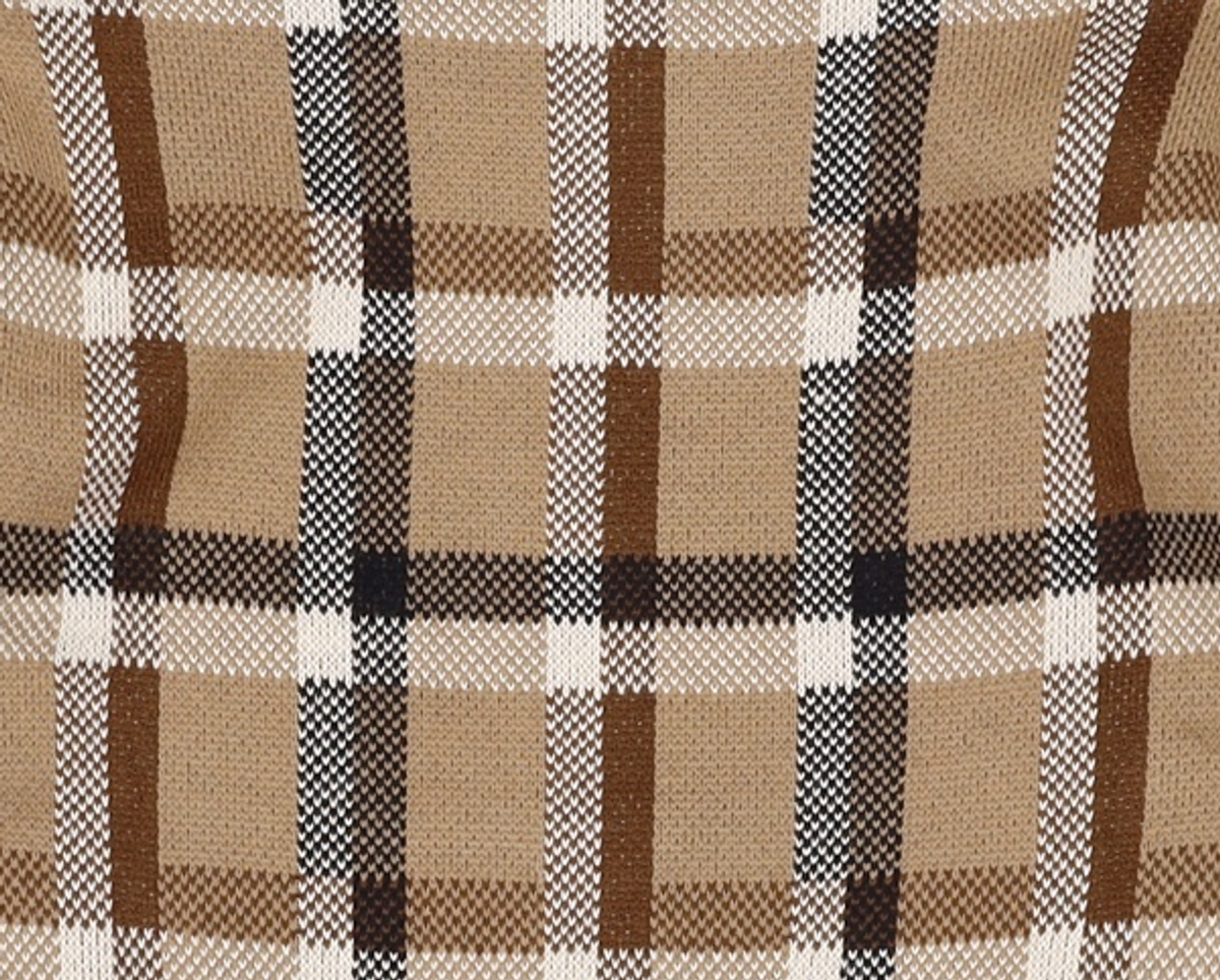 어몽(AMONG) A CHECK JACQUARD KNIT SET_GREEN S