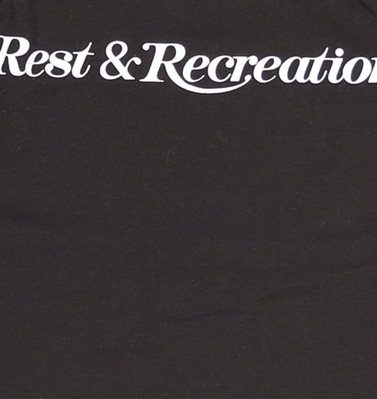 레스트앤레크레이션(REST&RECREATION) RR LOGO CROP T-SHIRT BLACK ONE SIZE