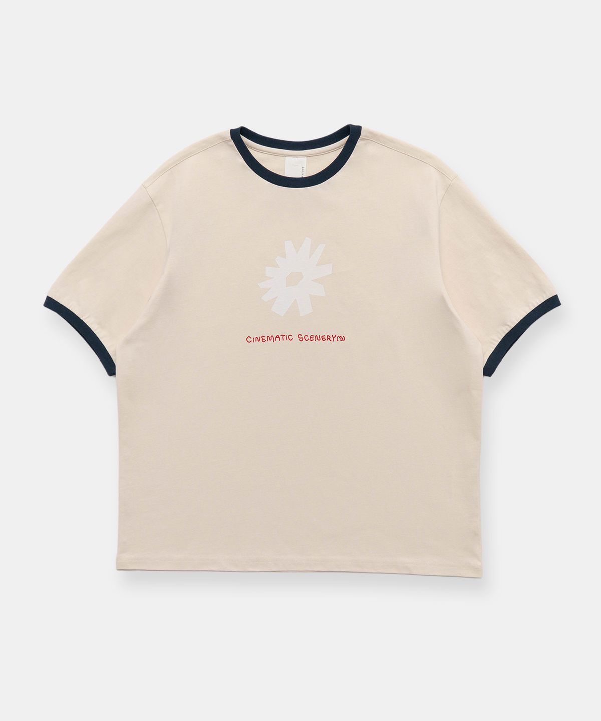 그라프트맨(GRAFTMEN) GRAPHIC RINGER TEE / NAVY