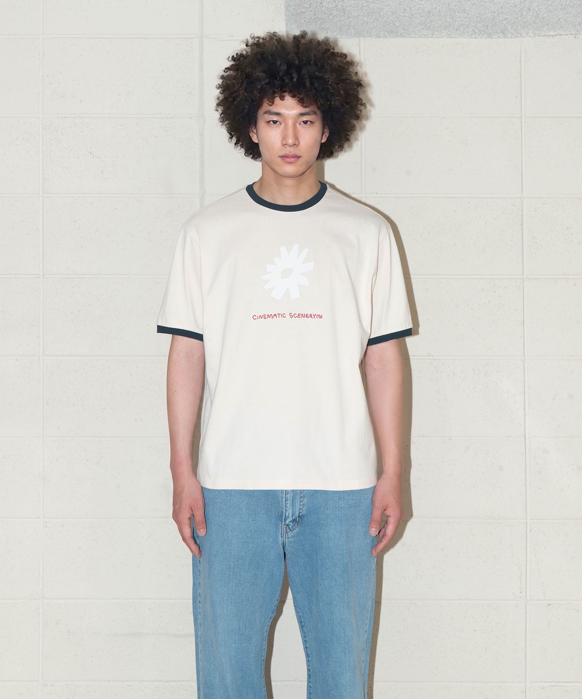 그라프트맨(GRAFTMEN) GRAPHIC RINGER TEE / NAVY
