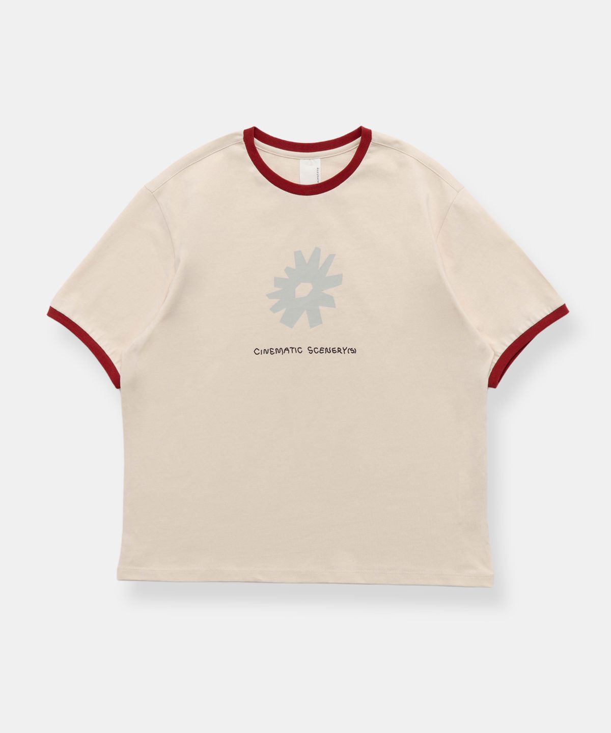 그라프트맨(GRAFTMEN) GRAPHIC RINGER TEE / RED