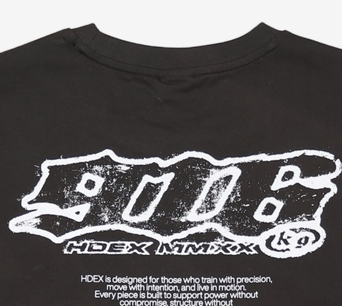에이치덱스(HDEX) 클리어 916 백로고 숏 슬리브 (Black) L
