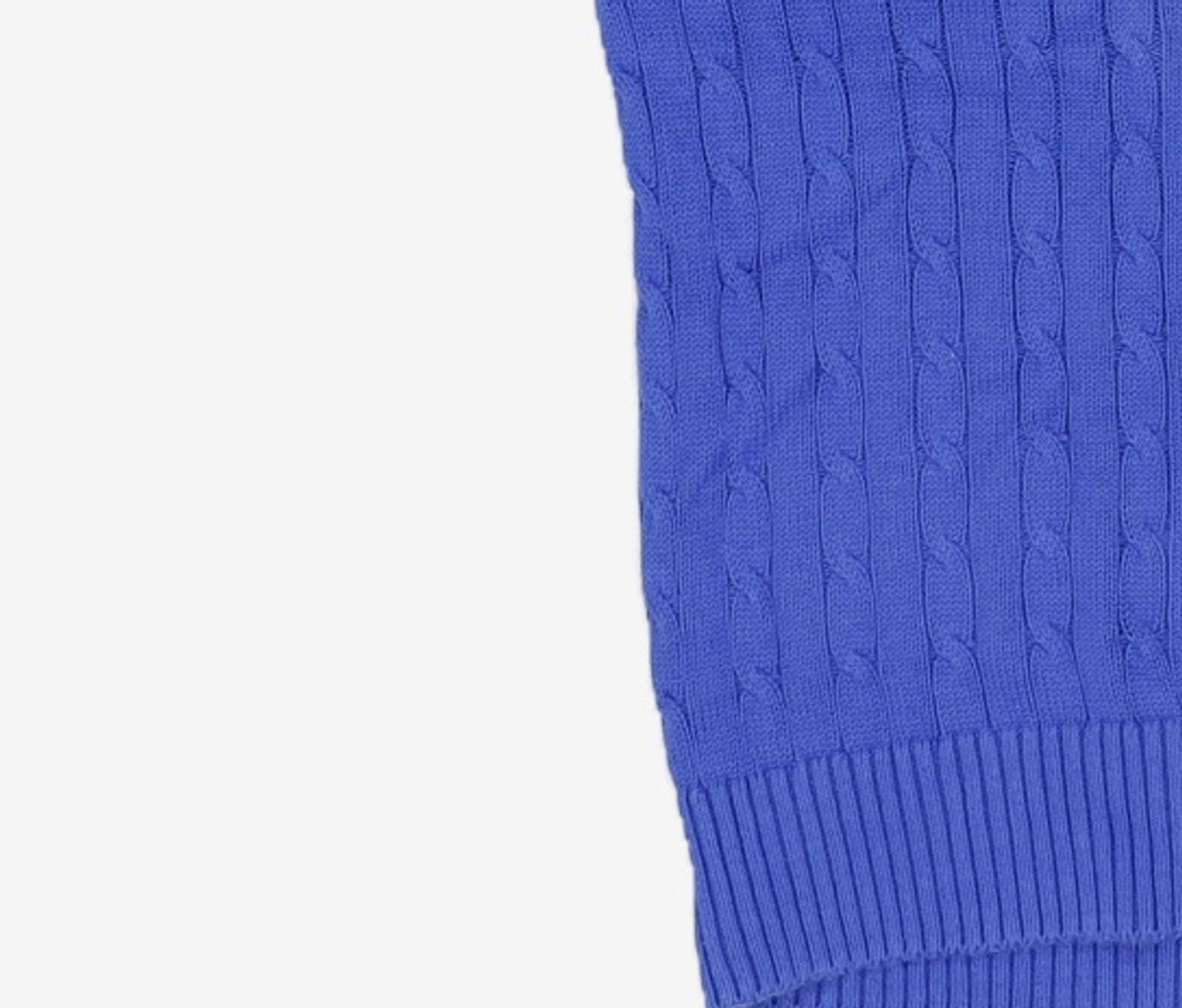 예일(YALE) HERITAGE DAN CABLE KNIT TEE BLUE L