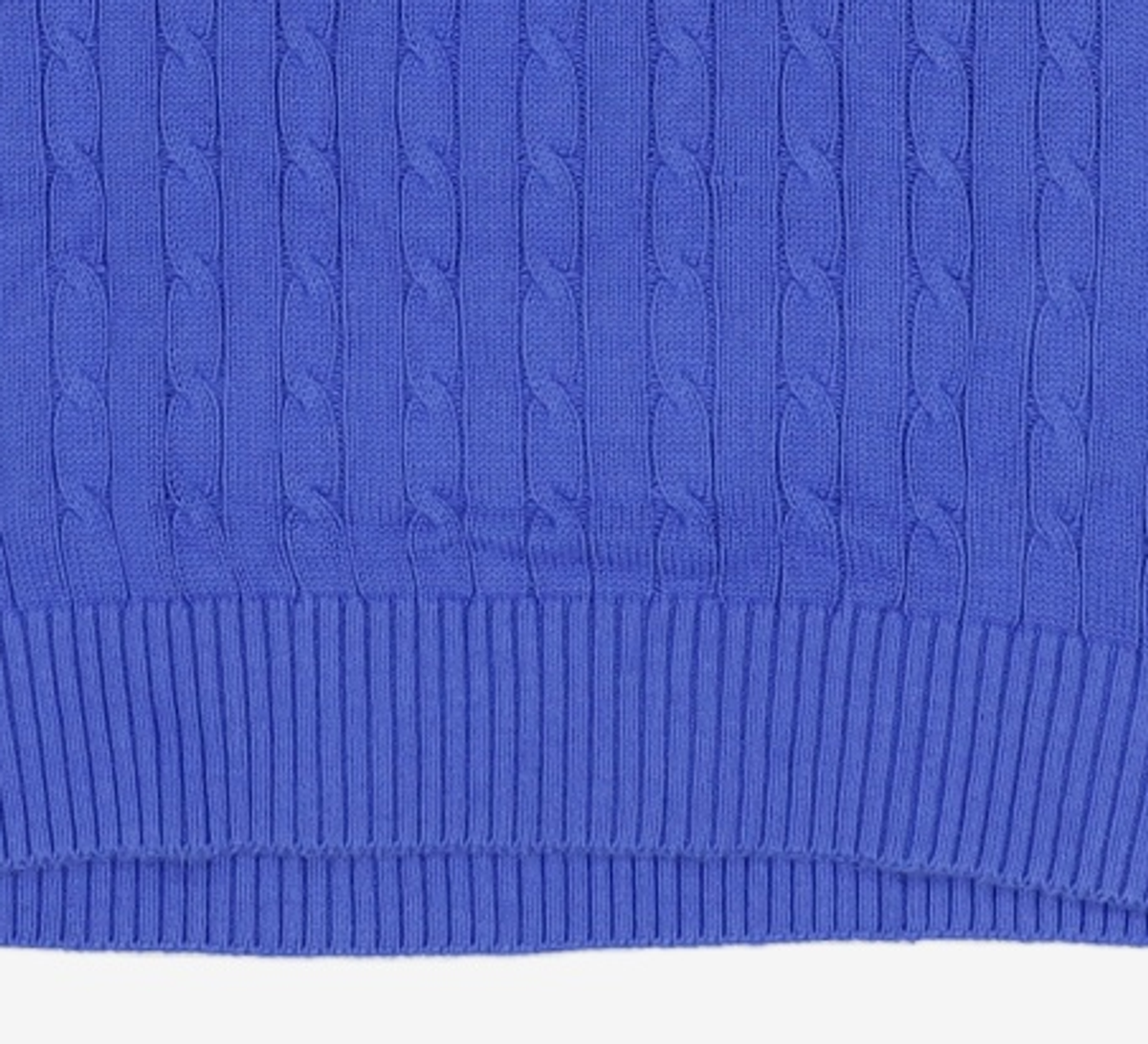 예일(YALE) HERITAGE DAN CABLE KNIT TEE BLUE L