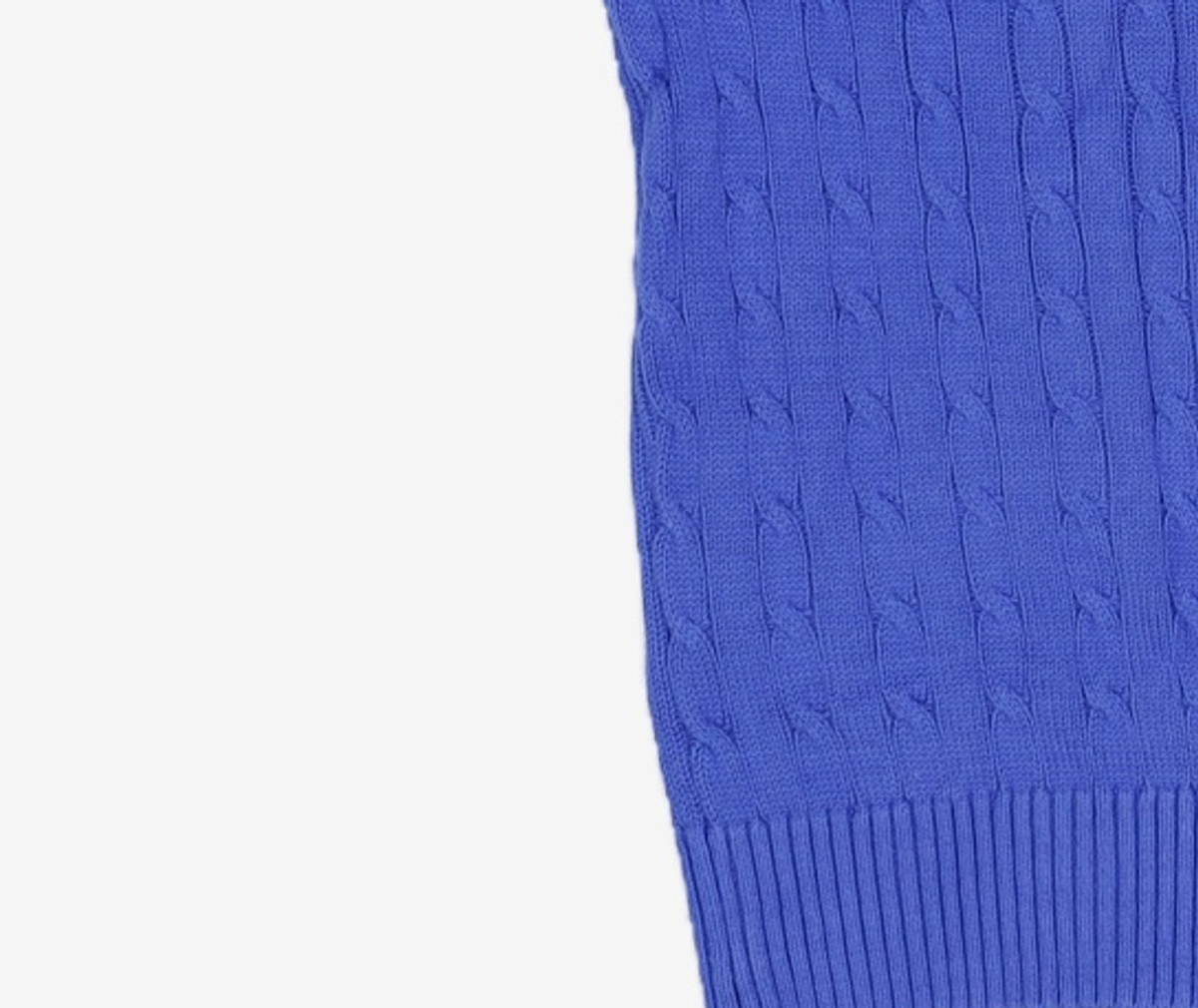 예일(YALE) HERITAGE DAN CABLE KNIT TEE BLUE L