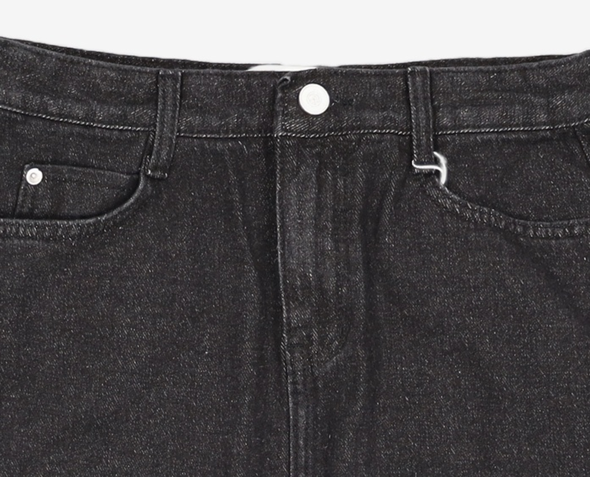헤인트(HAINT) WAKE STRAP DENIM SKIRT L