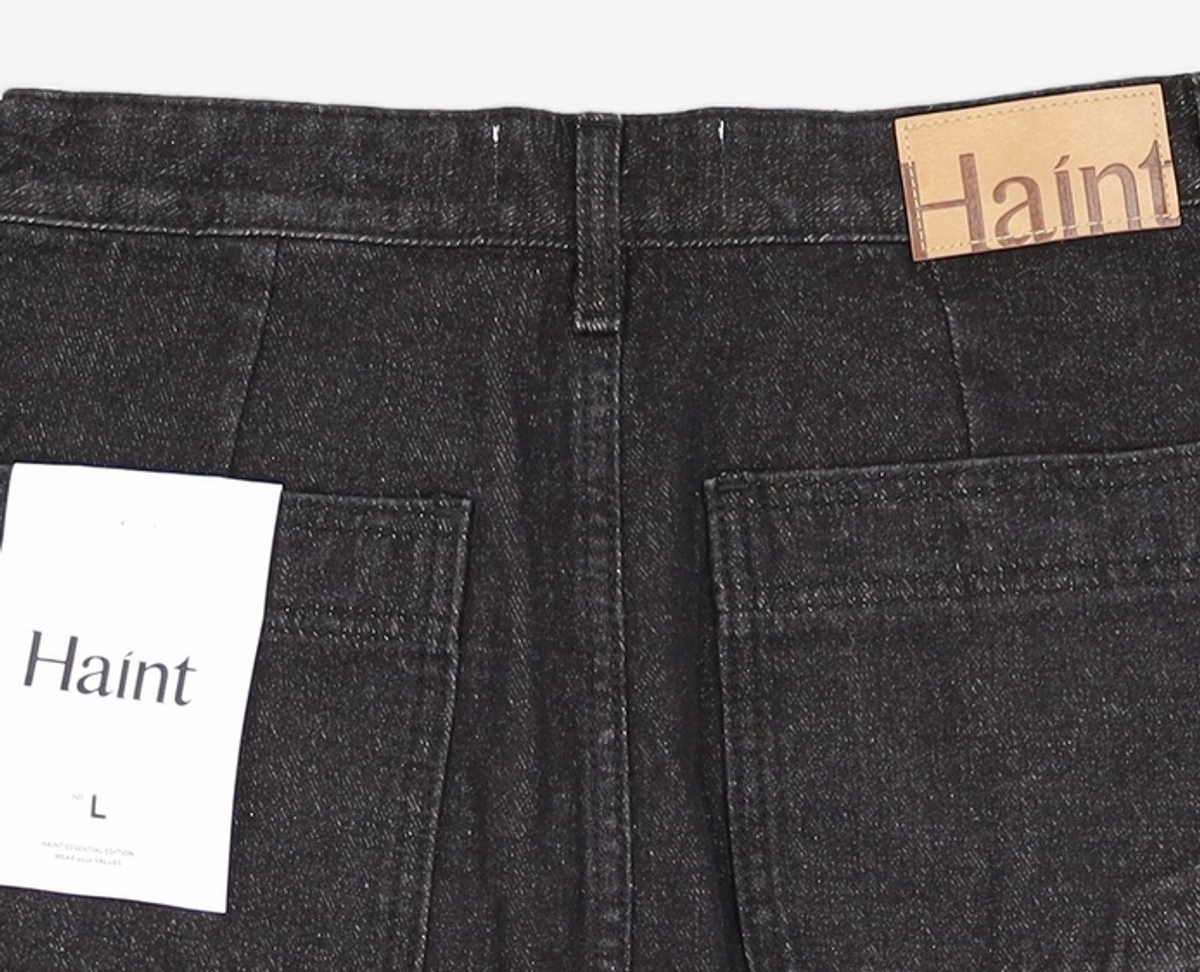 헤인트(HAINT) WAKE STRAP DENIM SKIRT L