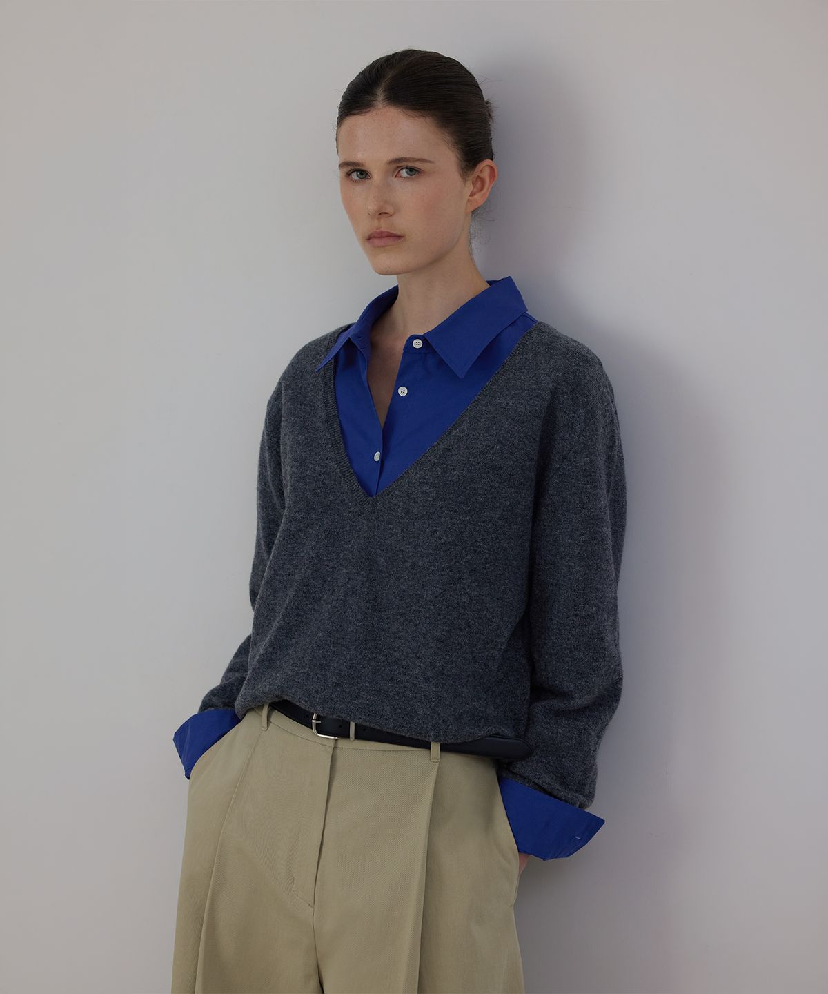 퀸스래빗(Q'SRB) F/W QSRB Simple Solid Shirts