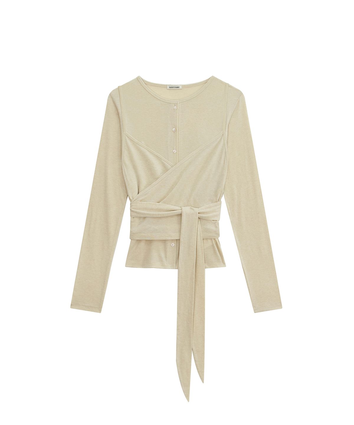 퀸스래빗(Q'SRB) F/W Smood Wrap Cardigan Bustier Set