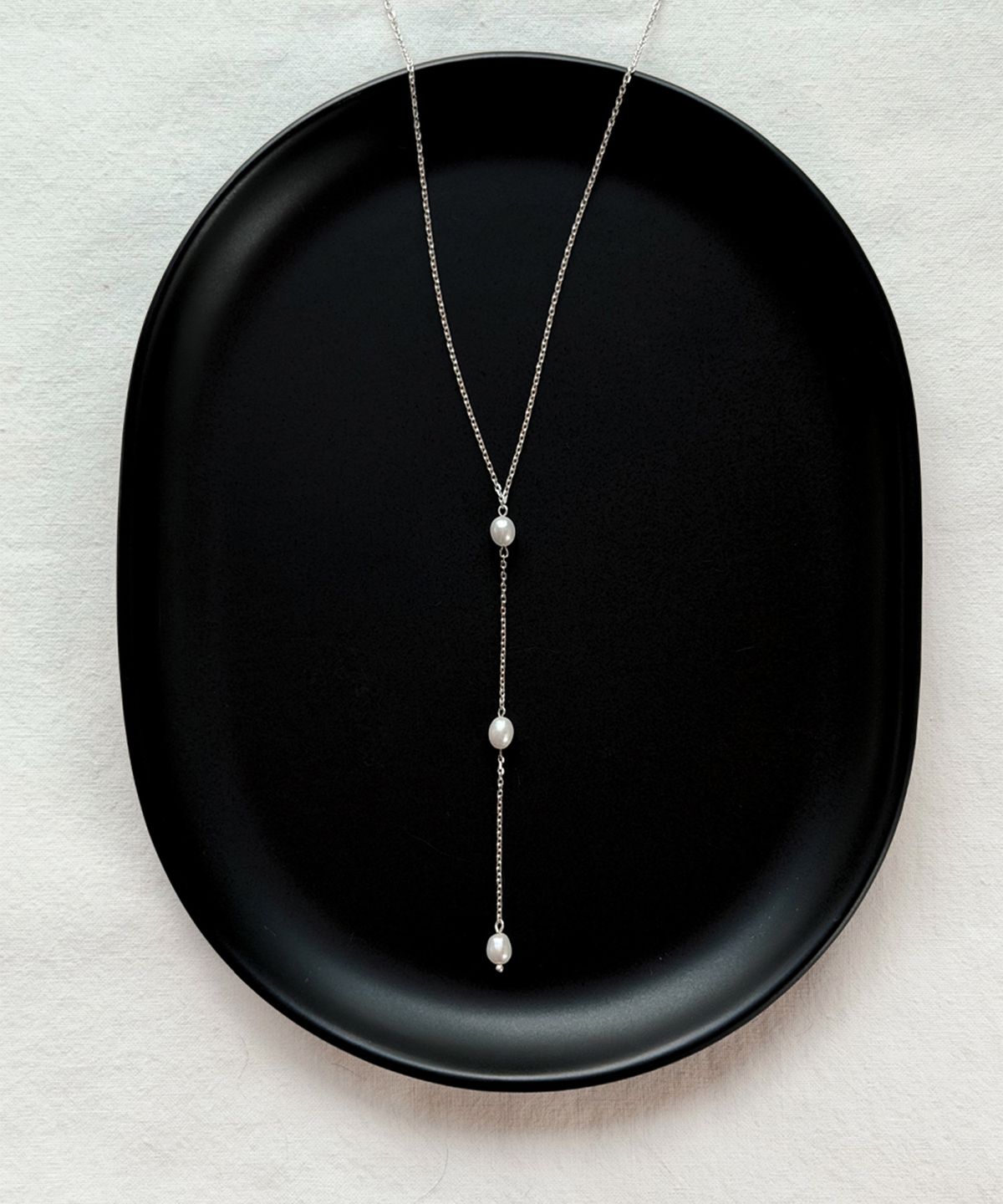 오시에르(osier) Pearl drop Necklace