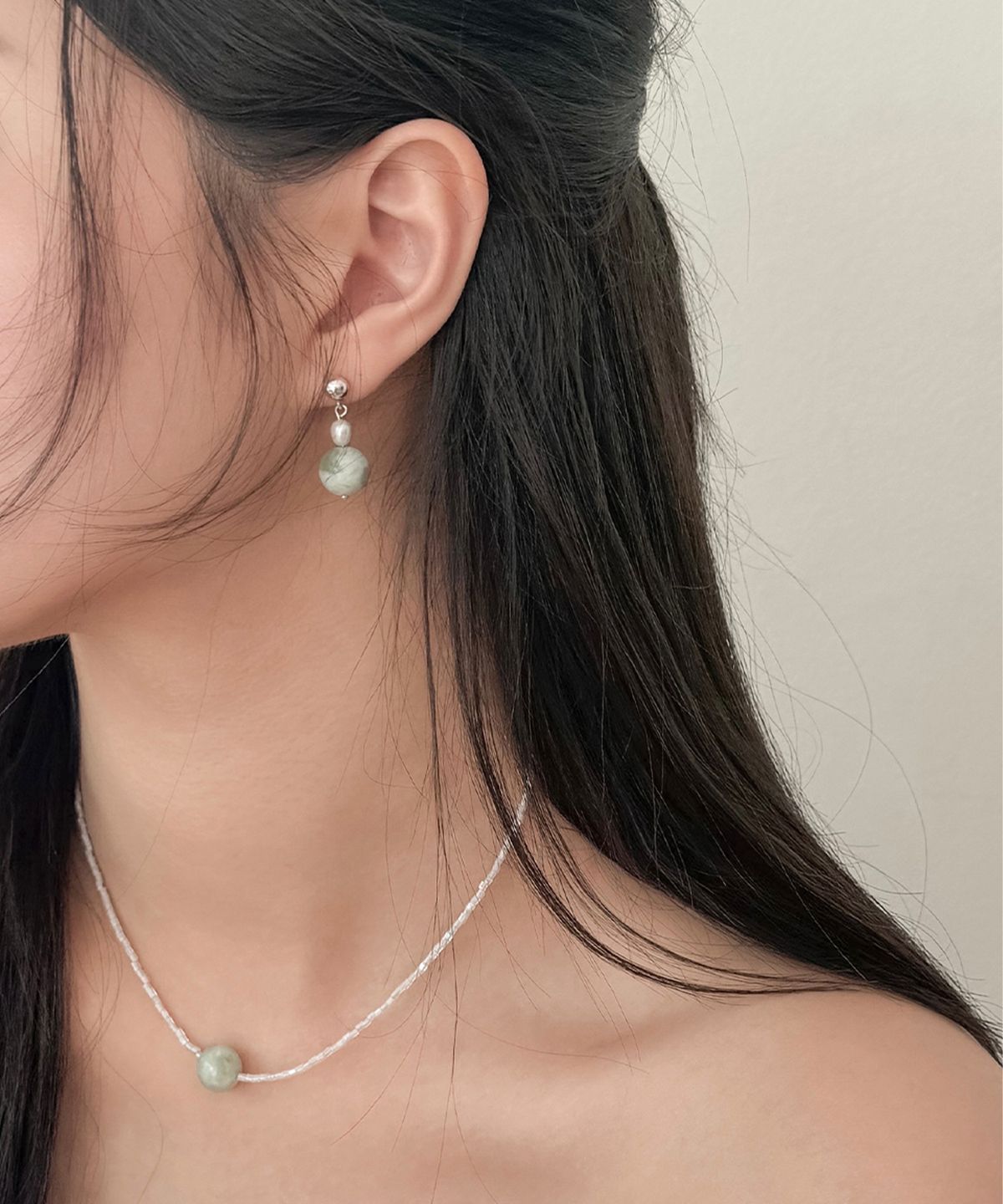 오시에르(osier) Serpentine Earrings
