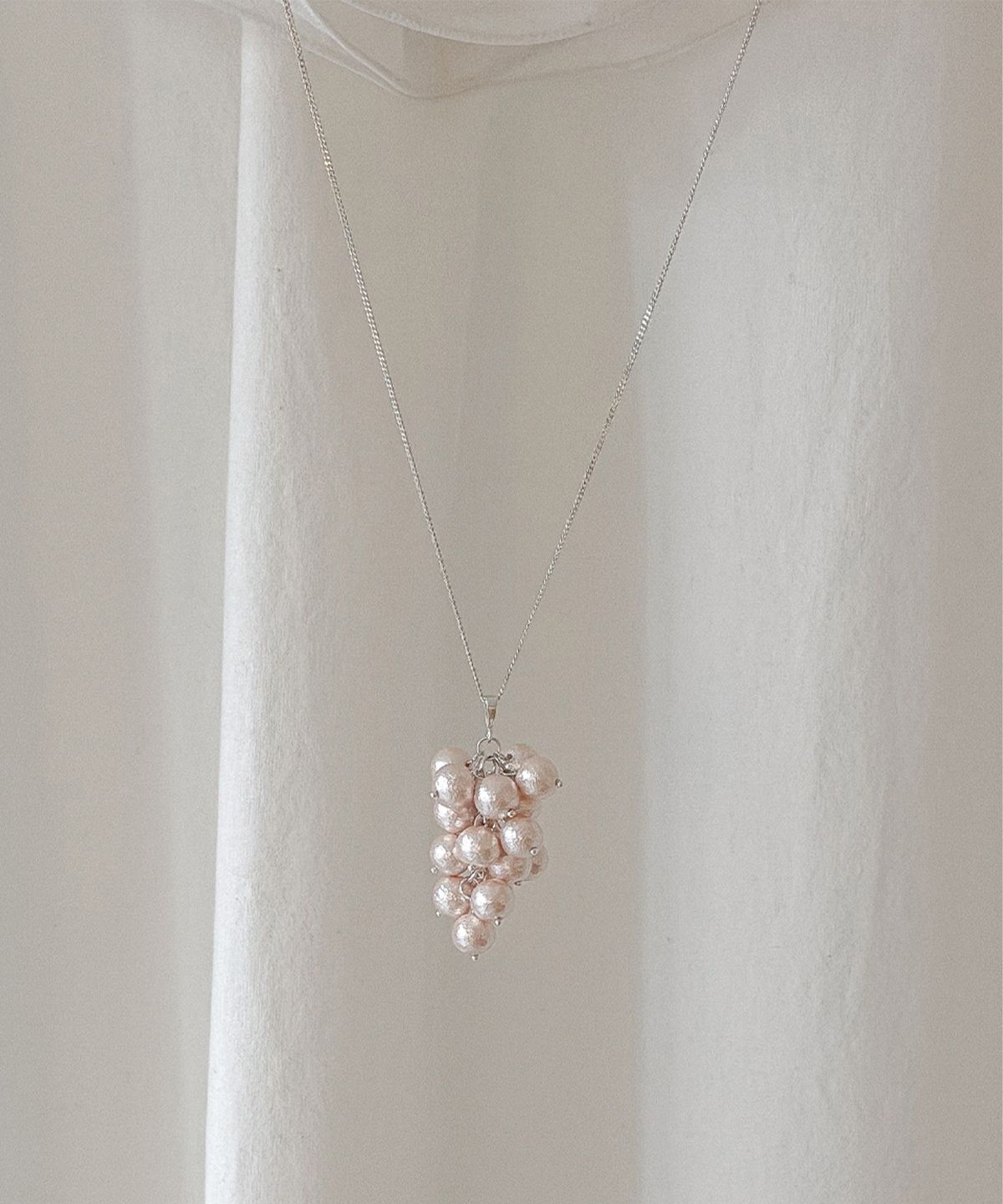 오시에르(osier) Cotton Bloom Necklace
