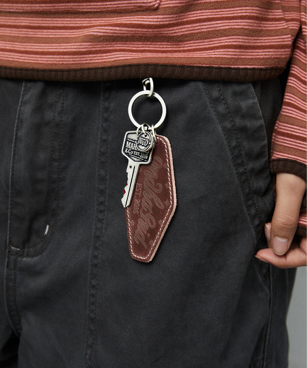 마하그리드(MAHAGRID) HOTEL KEYRING[BROWN]