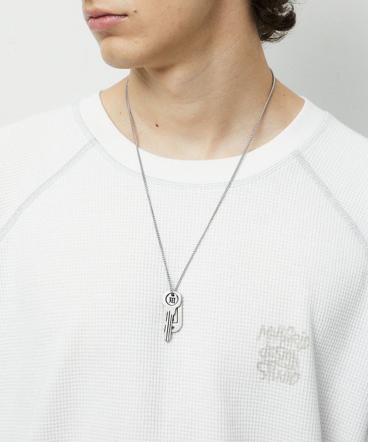 마하그리드(MAHAGRID) M KEY DOG TAG NECKLACE[SILVER]