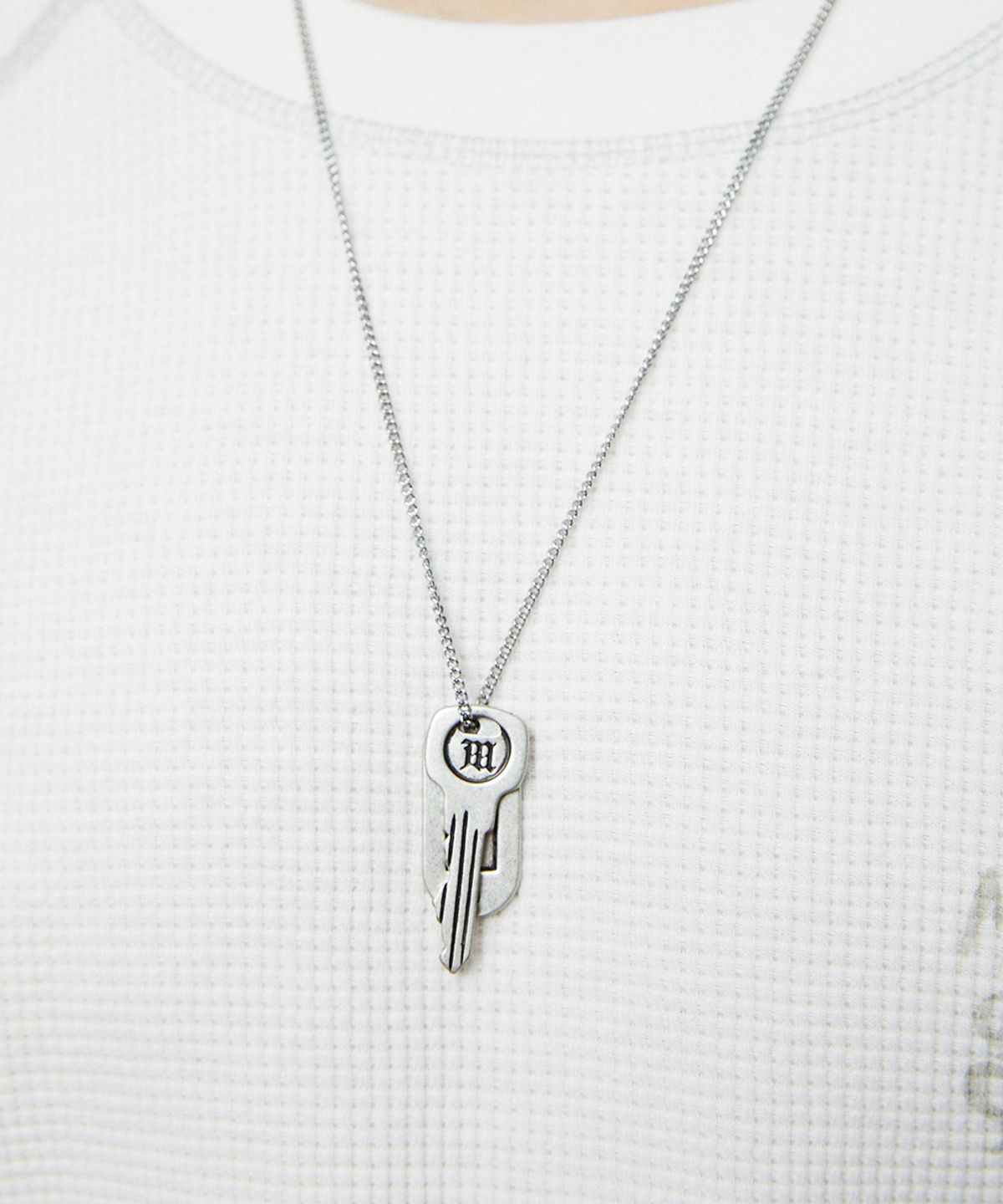 마하그리드(MAHAGRID) M KEY DOG TAG NECKLACE[SILVER]