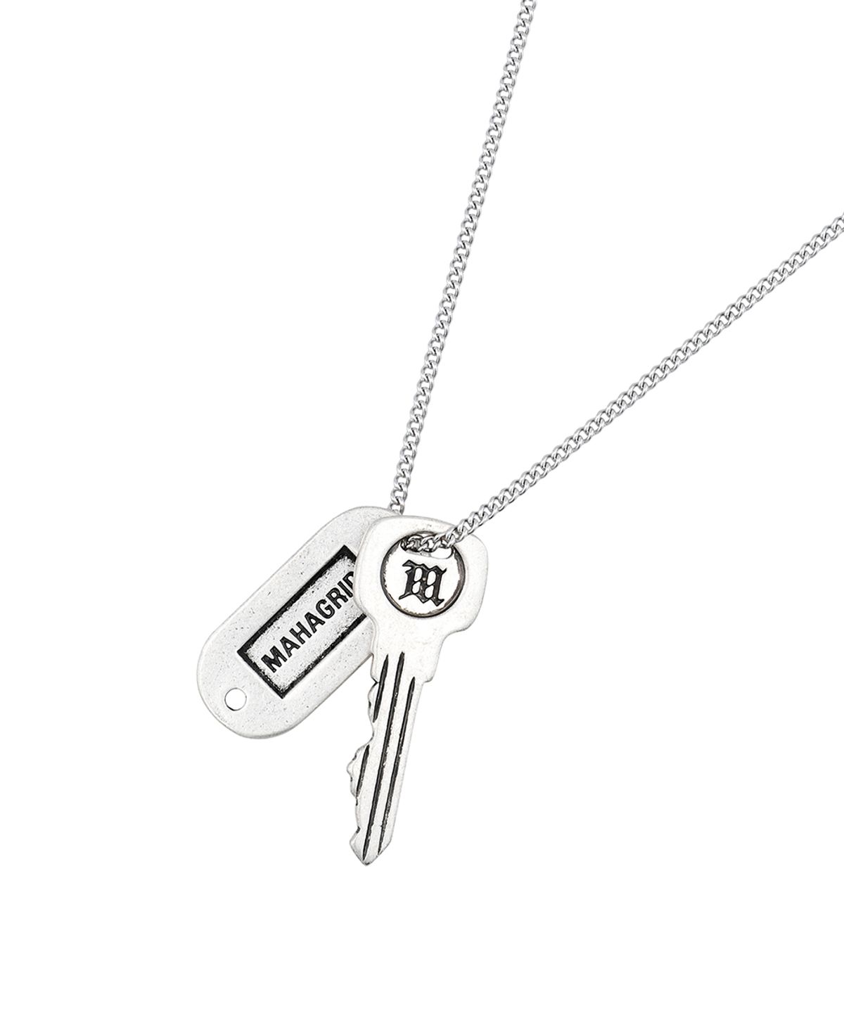 마하그리드(MAHAGRID) M KEY DOG TAG NECKLACE[SILVER]