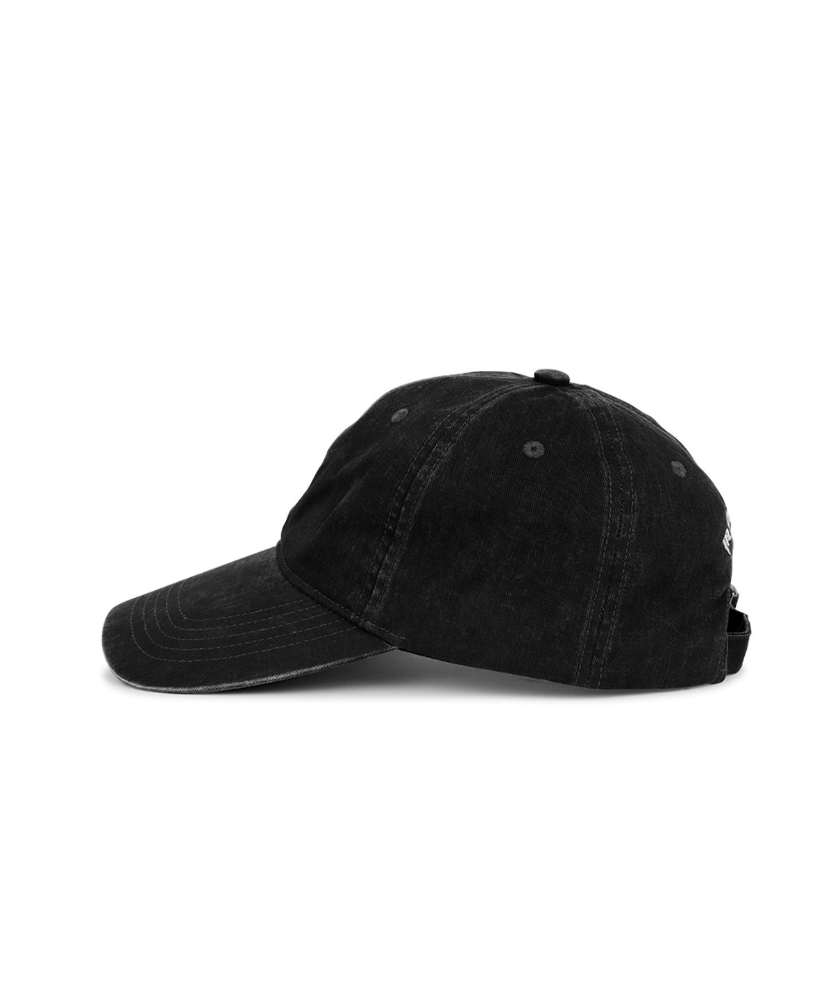 마하그리드(MAHAGRID) VINTAGE WASHED SLASH LOGO BALL CAP[CHARCOAL]
