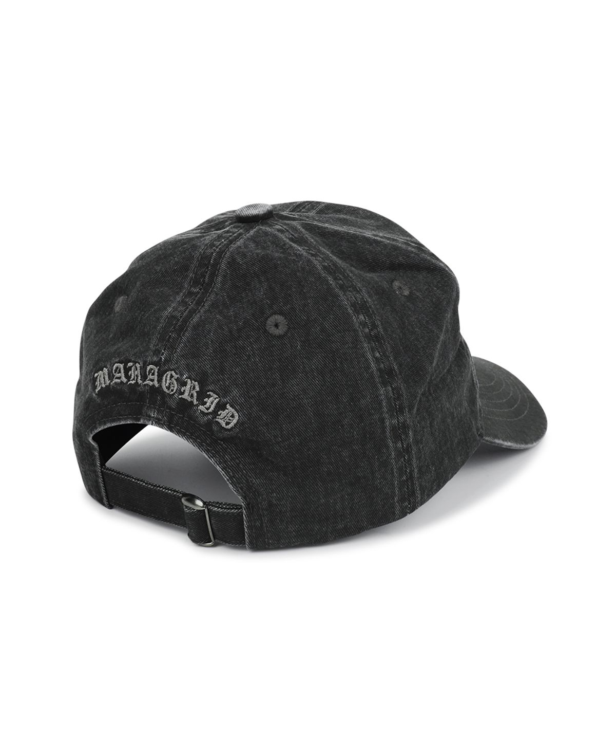 마하그리드(MAHAGRID) VINTAGE WASHED APPLEQUE M BALL CAP[CHARCOAL]