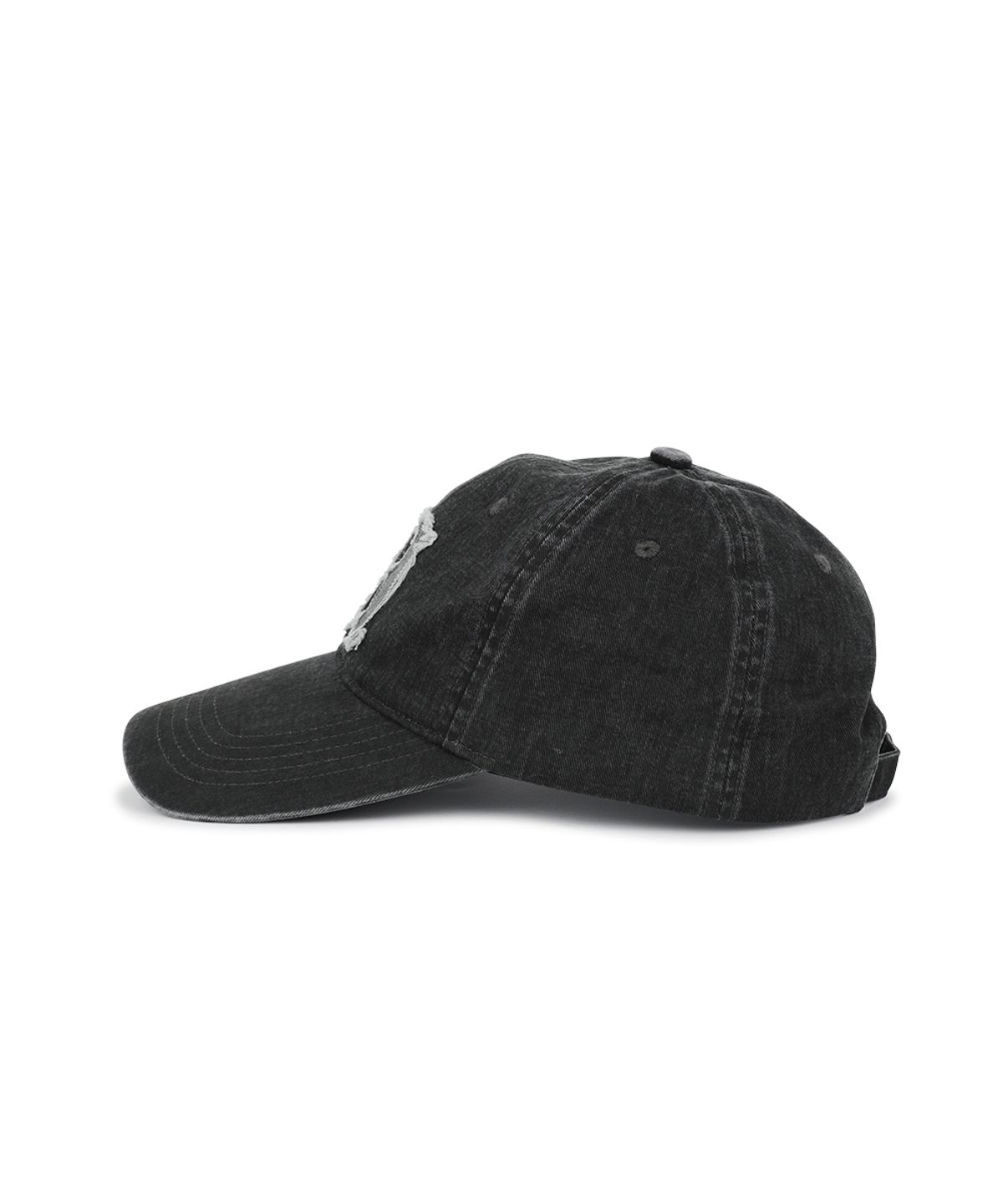 마하그리드(MAHAGRID) VINTAGE WASHED APPLEQUE M BALL CAP[CHARCOAL]