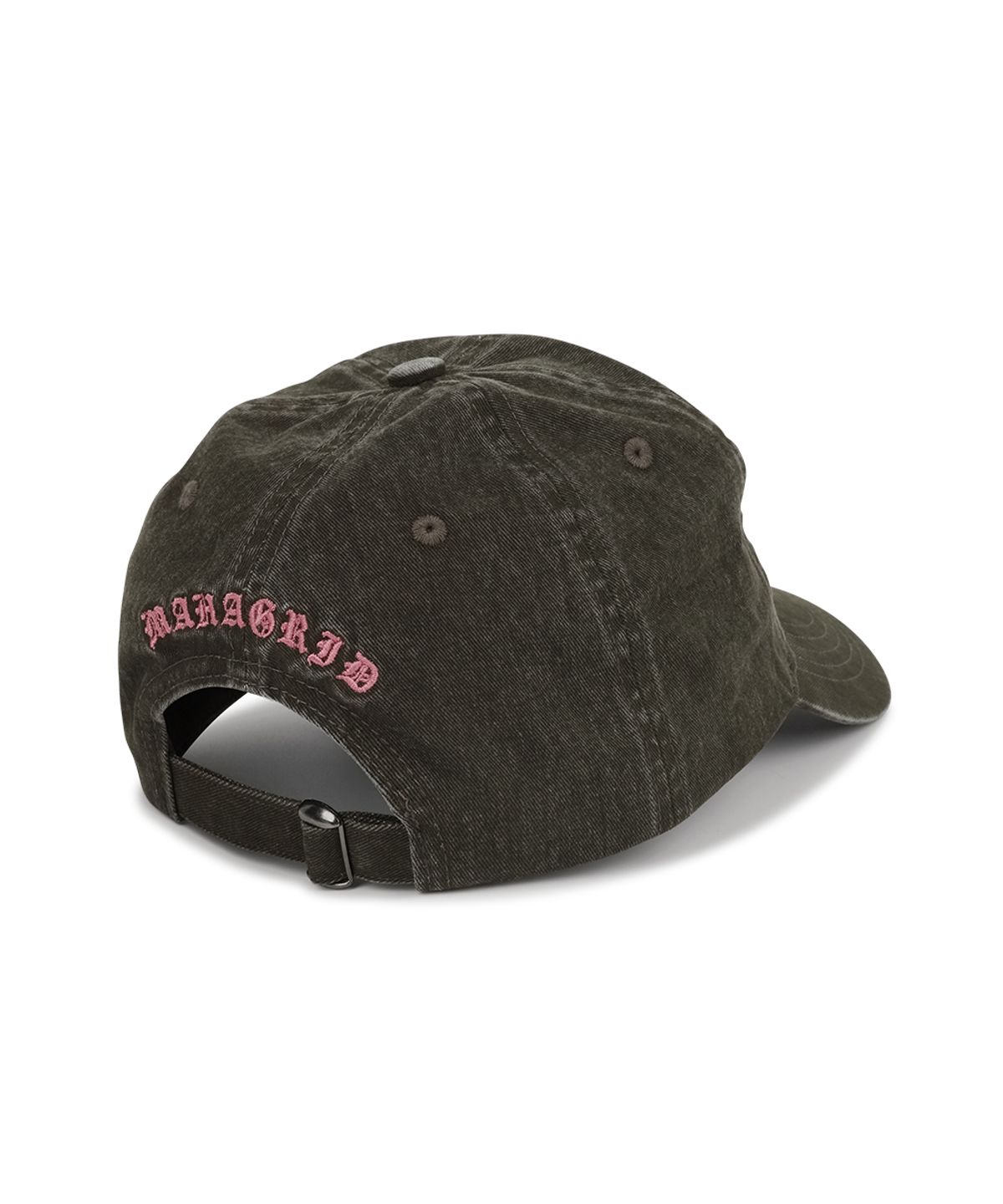 마하그리드(MAHAGRID) VINTAGE WASHED APPLEQUE M BALL CAP[BROWN]