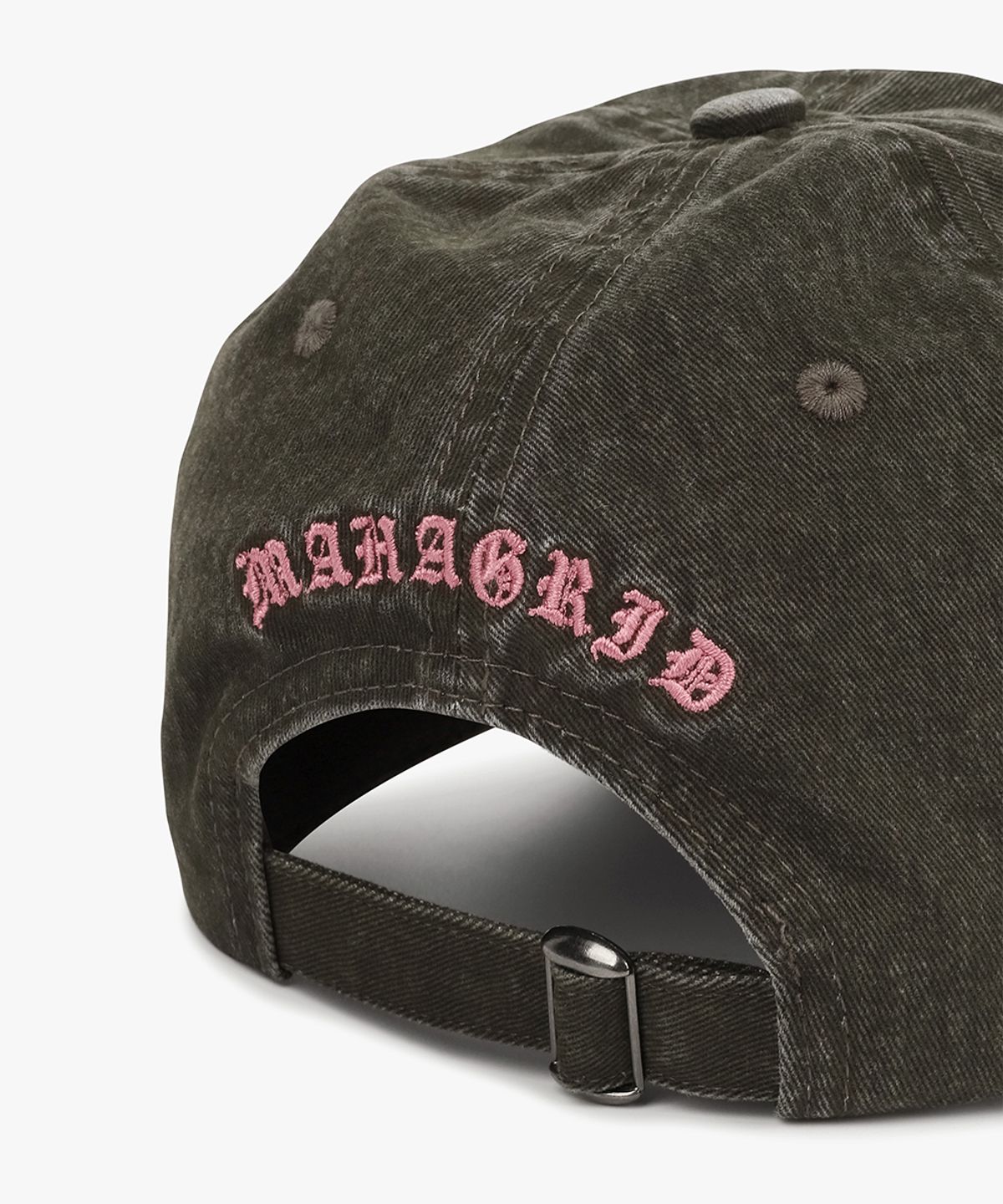 마하그리드(MAHAGRID) VINTAGE WASHED APPLEQUE M BALL CAP[BROWN]