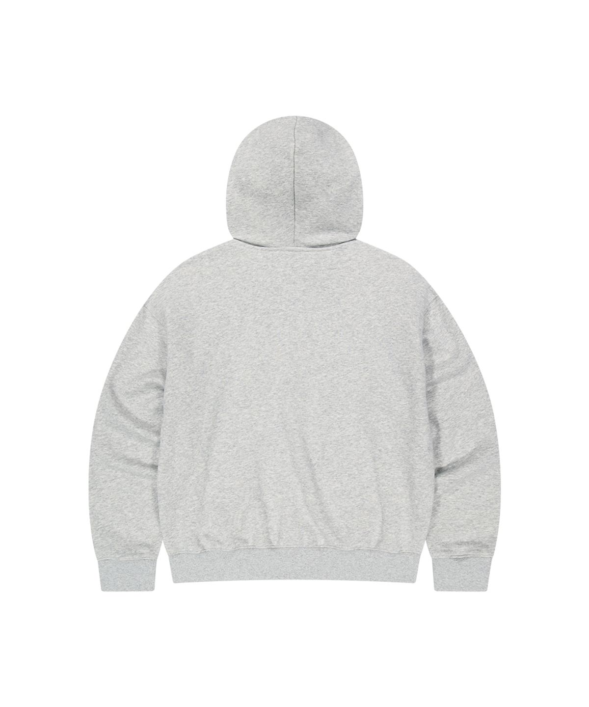 마하그리드(MAHAGRID) CHECK APPLIQUE HOOD ZIP UP[GREY]