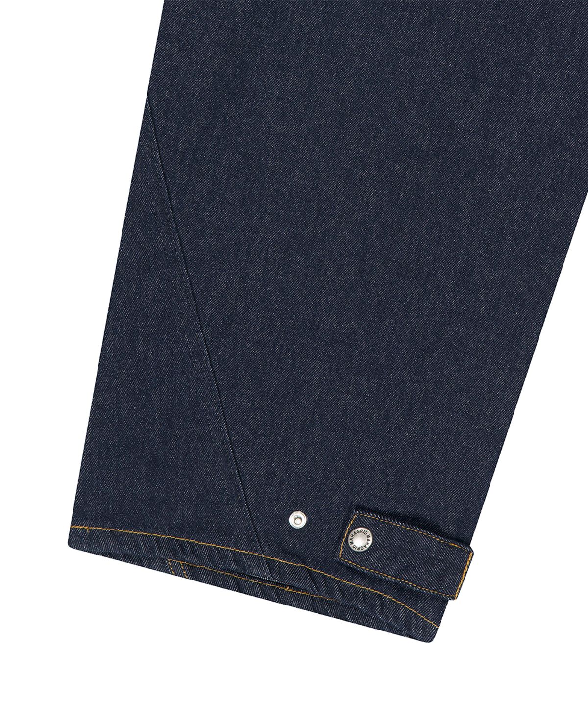 마하그리드(MAHAGRID) TWO TUCK CURVED DENIM PANTS[BLUE]