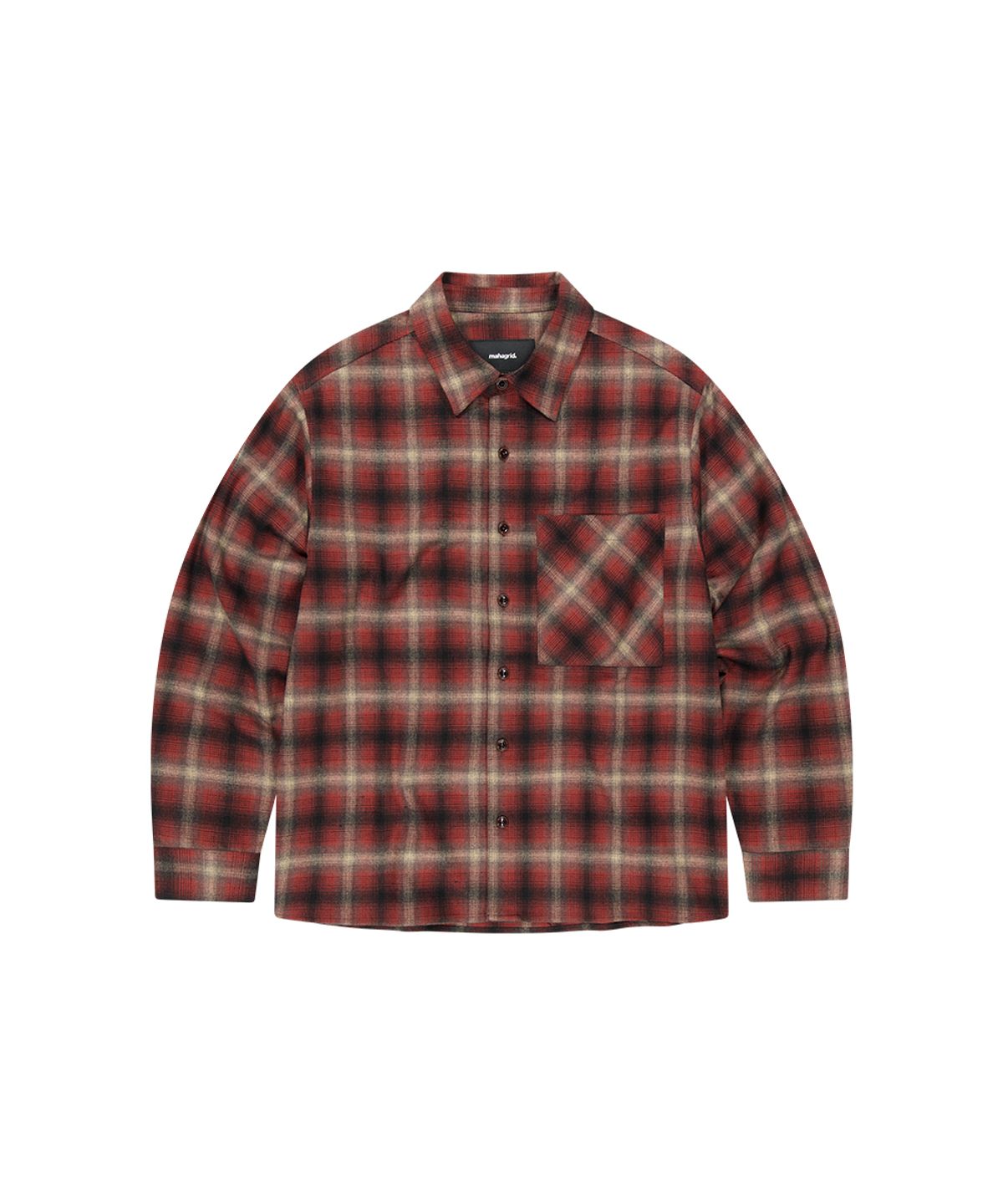 마하그리드(MAHAGRID) FLANNEL CHECK SHIRT[RED]